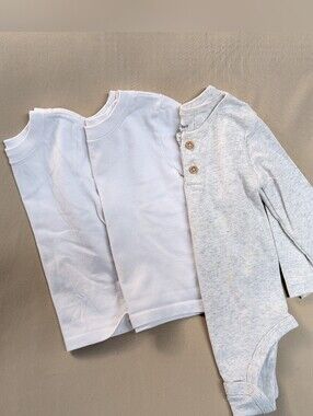 Bundle Baby Long Sleeve Shirts, White